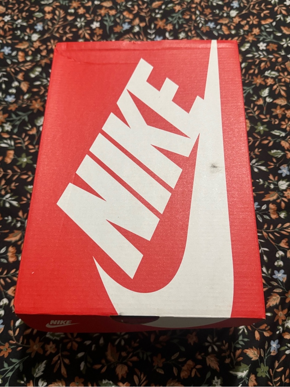 Nike Red and White Swoosh Shoe Box